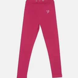 TWIN BIRDS Girls Pack of 2 Ankle Length Cotton Leggings image 2