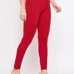 Castle Lifestyle Self Design Relaxed-Fit Ankle-Length Woollen Leggings image 3