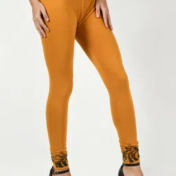 BAESD Pack Of 6 Bottom Printed Slim-Fit Cotton Lycra Churidar Length Leggings image 2