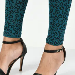 BAESD Pack Of 3 Bottom Printed Slim-Fit Cotton Lycra Churidar Length Leggings image 2