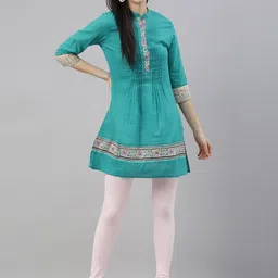 TWIN BIRDS Women Churidar Length Pure Cotton Ethnic Leggings image 5
