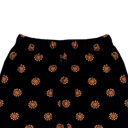 IndiWeaves Girls Pack of 5 Printed Pure Cotton Ankle-Length Leggings image 3