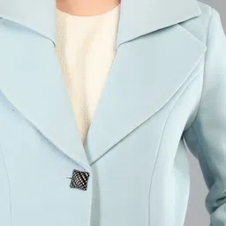 honnete 100 % Polyester Solid Coat For Women image 5