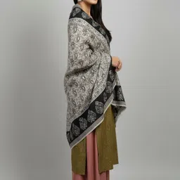 Sudako Acrylic Self Design Women Shawl image 3