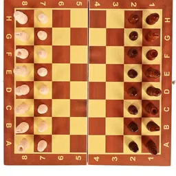 movex Morex Handmade 13 x 13 Inch Wooden Foldable Chess Board Set with 32 chess pieces Educational Board Games-picture-25