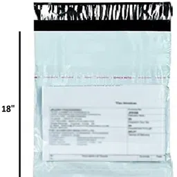 feelblue Tamper Proof Courier Bags Plain Pouches with POD, 14*18 inches, Pack of 25 pcs Security Bag-picture-16