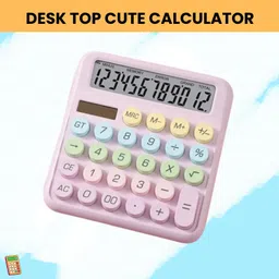 syara Desktop Cute Calculator, 12-Digit Large Display With Aesthetic Candy ColorP79 Desktop Cute Calculator, 12-Digit Large Display With Aesthetic Candy ColorQ79 Basic Calculator-picture-17