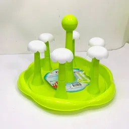 rfl houseware Plastic Glass Drying Stand | Mushroom Shape Cup & Bottle Holder Rack Plastic Glass Holder-picture-21