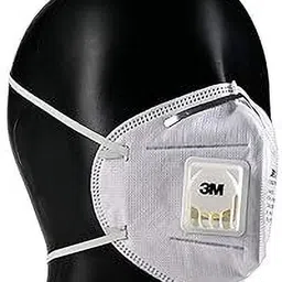 3M 9004V Anti-Pollution Dust Mask with Exhalation Valve |FFP1 BIS Certified | PM2.5, Virus Protection | Pack of 10 |IS 9473:2002-image-60