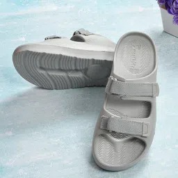 smoothlite Ultra Soft Slipper with Velcrow, Adjustable Strap, Anti Slip, Daily Usage Men Slippers image 5