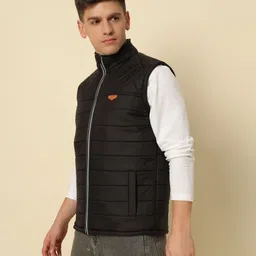 dressbase Men Solid Bomber Jacket image 3