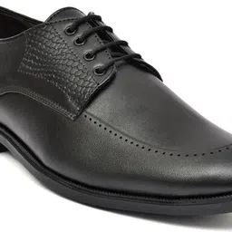 averatto Black Lace Up Formal Shoe for Mens (A9933) Party Wear For Men image 3