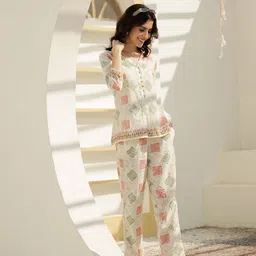 sanskrutihomes Top Pant Co-ords Set image 1