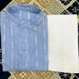 sypher boutique Men Cotton Blend Kurta Pyjama Set image 4