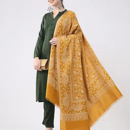 MONTE CARLO Wool Self Design Women Shawl image 2