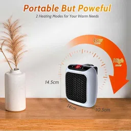 khodal Electric800WHeaterWithRemoteSpeedcontrolTimerWalltHeaterforOffice Fan Room Heater image 2
