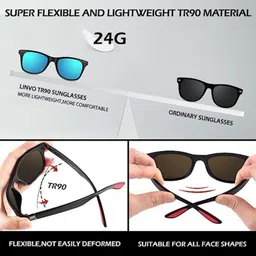 rich club UV Protection Wayfarer Sunglasses (54) image 3