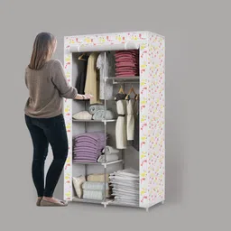 flipkart perfect homes studio PP Collapsible Wardrobe image 5