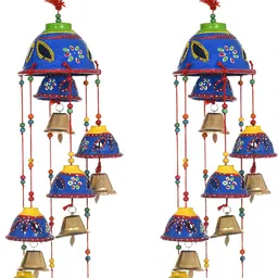 shreeji handicraft Rajasthani Decorative Hanging Wind Chimes for Home ( Set of 2 Piece) Toran-picture-19