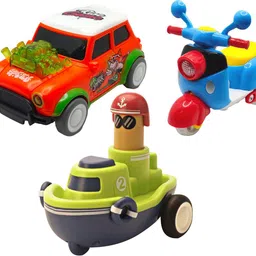 vaniha Unbreakable Four-Wheel Drive Friction Powered Diecast Toy Set-F138-picture-12