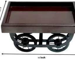 kesha spree Thela Desi Wood Platter for Snacks, Fruits, Biscuit, Drinks -Export Quality Tray image 4