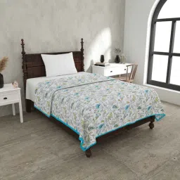 jaipur fabric Blue Cotton Traditional 220 GSM Double Bed Dohar-picture-31