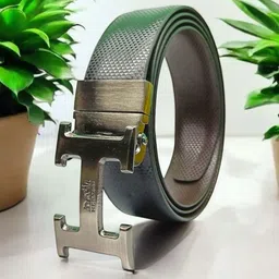 fazon Men Casual, Evening, Formal, Party Black, Brown Texas Leatherite Reversible Belt image 1