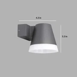 philips 58166 YOB Wall Lantern LED Black 1x5W image 2