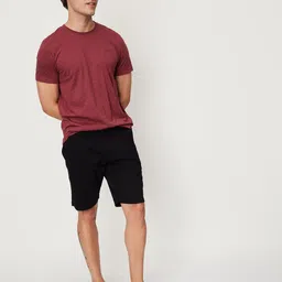 max Men Solid Round Neck Polycotton Maroon T-Shirt image 4