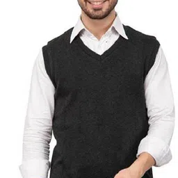 ss creations Men Solid V Neck Multicolor Sweater image 1