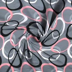 lx loyrex Cotton King Fitted (Elastic) 250 TC Printed Bedsheet image 2