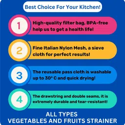 ssk Filter Net Strainer for Kitchen for Water Fruit Net Sprouting Seed Juice Filter Strainer image 5