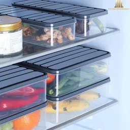 exvora enterprises Plastic Fridge Container - 1200 ml-picture-10