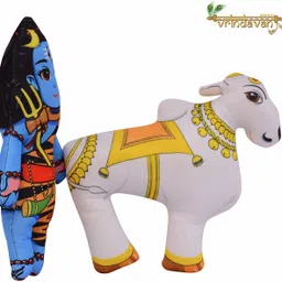 vrindavanstore.in Lord shiva and nandi- 7.5 inch image 2