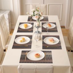 kuber industries Rectangular Pack of 6 Table Placemat-picture-27
