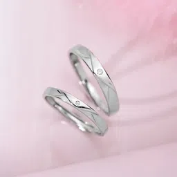 zavya Sterling Silver Cubic Zirconia Rhodium Plated Ring-picture-21