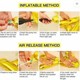 party breeze Golden Foil Merry Christmas Metalic Gold Green& Red Balloon 5 Confetti Balloon image 3