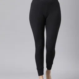 Josh Josh Women's Dark Grey Solid Thermal Trousers Women Pyjama Thermal-picture-10