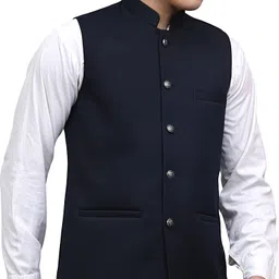 nadwi garments Solid Men Waistcoat image 3