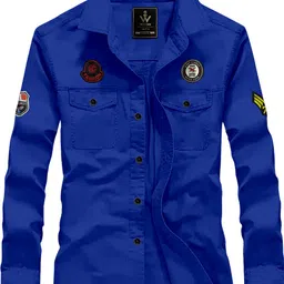 woxen Men Regular Fit Solid Spread Collar Casual Shirt-picture-26