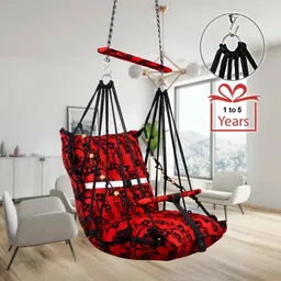 yaksok zones Cotton Child Jhula for 1-5 Year indoor| For Kids Swings-picture-16