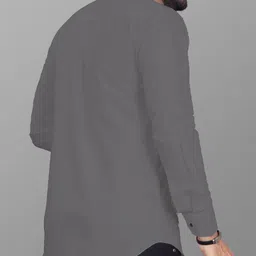 lonexo Men Regular Fit Solid Spread Collar Formal Shirt image 2