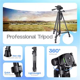 Zohlo Mobile Tripod 55-Inch for Mobile Phones, Cameras & Action cam with Bag & Holder Tripod image 4