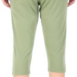 gaa Sporty Women’s Capri Leggings Perfect for Workouts & Outdoor Fun Women Black, Light Green Capri image 2