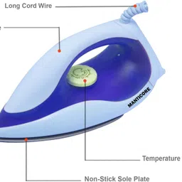 rjguru 1000 W Non-stick Iron box with Powerful Adjustable thermostat controls dry Iron 1000 W Dry Iron image 4