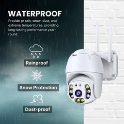 COUNTRYCAM 5MP FHD WiFi Camera PTZ Two Way Audio Color Night Vision Waterproof Outdoor Security Camera image 4