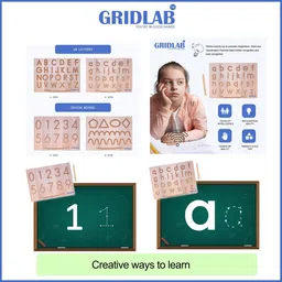 gridlab 26 Alphabet Capital And Small, 0 To 9 Number and 6 Type of Curve Patten Skillset image 5