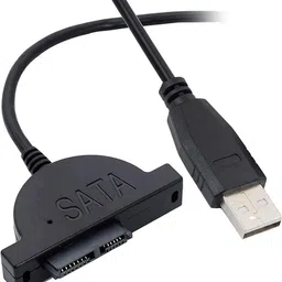 ULTRABYTES USB 2.0 to Slimline SATA 7+6 Pin 13-Pin Laptop CD/ROM Optical Drive Adapter Support Slim only SATA Laptop Drive, DVD RAM DVD-RW, DVD ROM USB Cable-picture-14