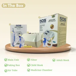 Bos Medicare Surgical Piston Compressor Nebulizer with Complete Nebulizer Kit & Child and Adult Masks Nebulizer image 5