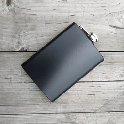 menzy The Classy Matte Black Alcohol Drinks Holder Or Liquor Flasks With Funnel Set For Girls Boys & Men Stainless Steel Hip Flask image 2